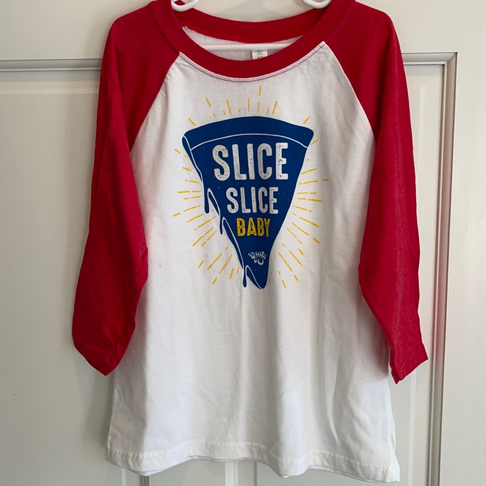 Next Level Apparel pizza slice long sleeve tee M